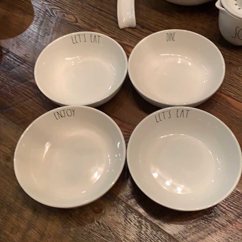 Rae Dunn pasta bowls